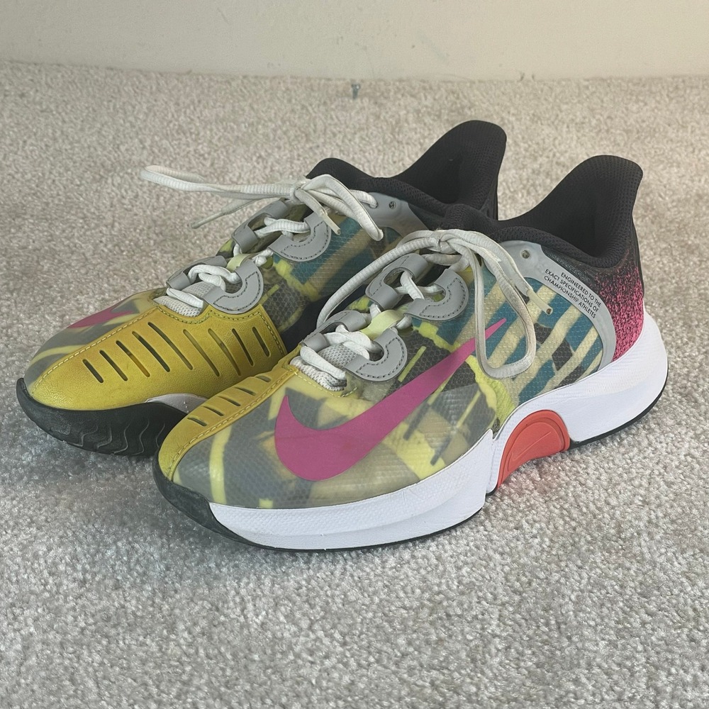 NikeCourt Air Zoom GP Turbo Women 8 Multi Color Tennis Shoes CK7580 Osaka Model